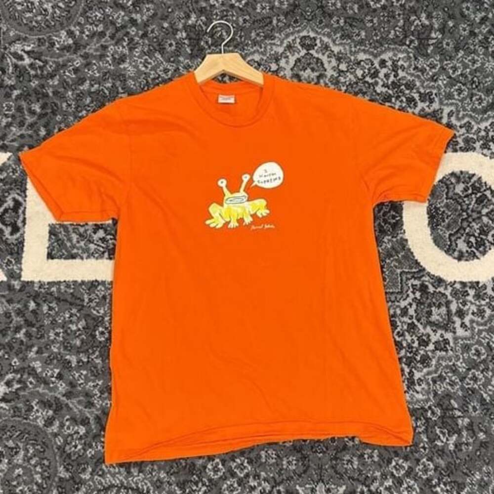 Supreme Daniel Johnston Frog Tee "I Know Supreme" Orange